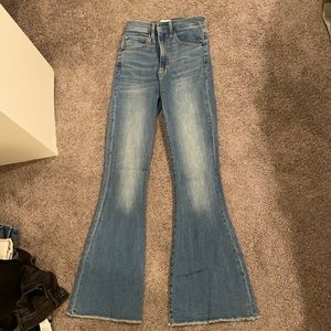 Abercrombie ultra high rise flare jeans